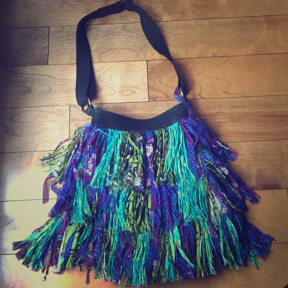 Fringed Boho hobo bag